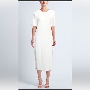 Unique Vintage Cream Midi Dress